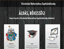 Tablet Screenshot of kisvarda.reformatus.hu