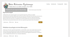 Desktop Screenshot of bekesmegye.reformatus.hu