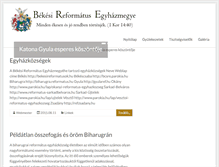 Tablet Screenshot of bekesmegye.reformatus.hu